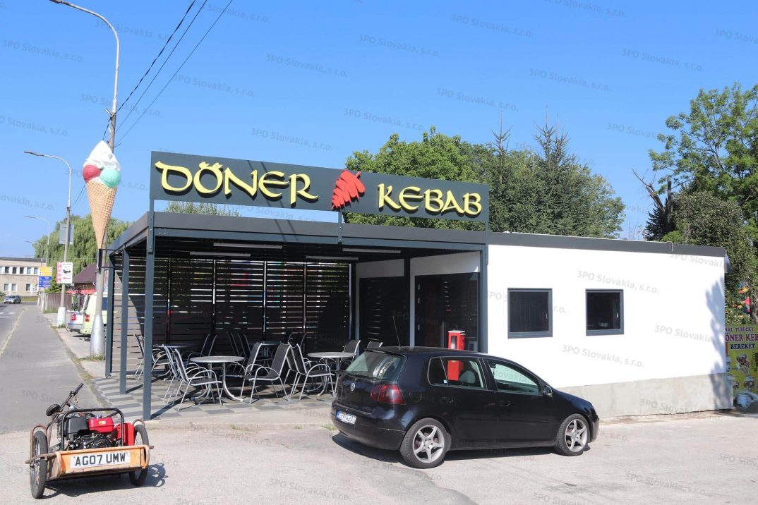 Montovaný stánek KEBAB v Turčianských Teplicích