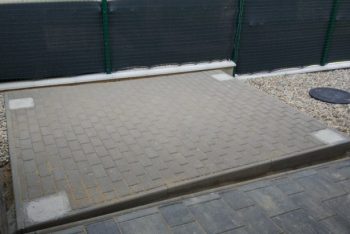 Podklad pod záhradný domček - zámková dlažba