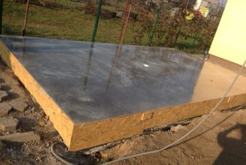 Betonová deska pod garáž výroba