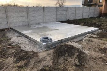 Betonová deska pro záhradní domek