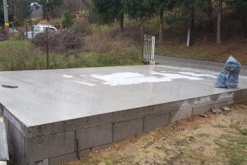 Betonová deska ve sklonu