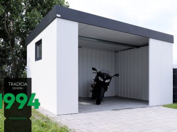Montovaná garáž pre motorku