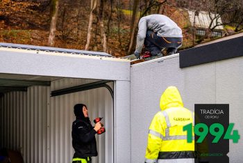 Montáž a vŕtanie radovej garáže