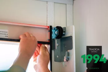 Detail na montáž garážových vrat