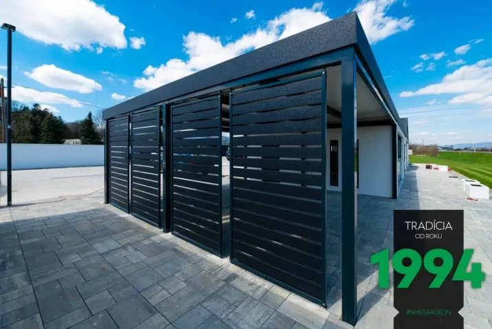 Kovové výplně na přístřešku GARDEON