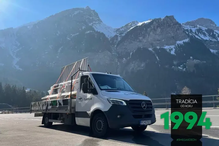 Dodávka GARDEON před horami