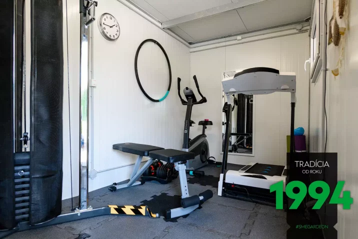 Posilovna v izolovaným domečku