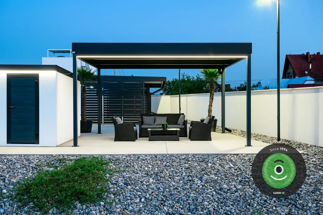 pergola, posedení