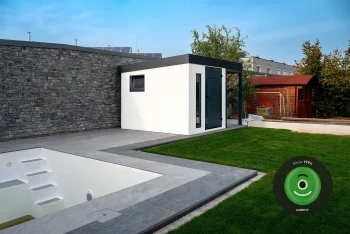 Montovaný domeček GARDEON s doplňky v barvě antracit