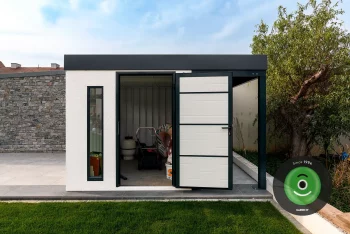 Montovaný domeček GARDEON s doplňky v barvě antracit