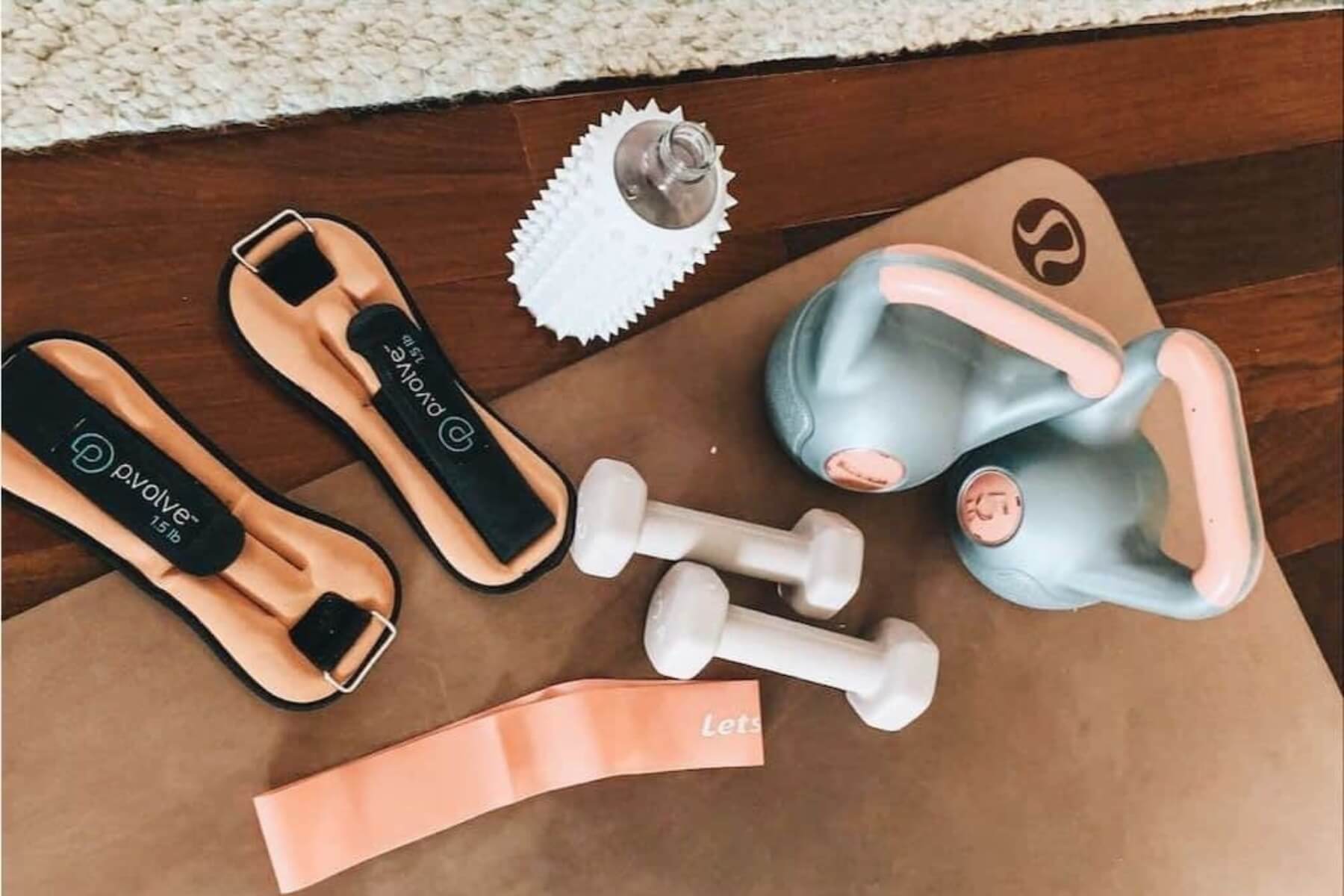 Činky na cvičení.