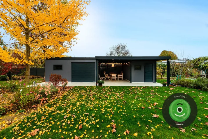 GARDEON montovaná garáž, domeček s přístřeškem