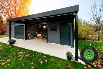 GARDEON montovaná garáž, domeček s přístřeškem