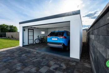 GARDEON garáž pro dvě auta s doplňky antracit 2