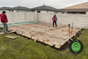 Armatura a bednění na betonovou desku