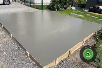 Hotová deska z betonu