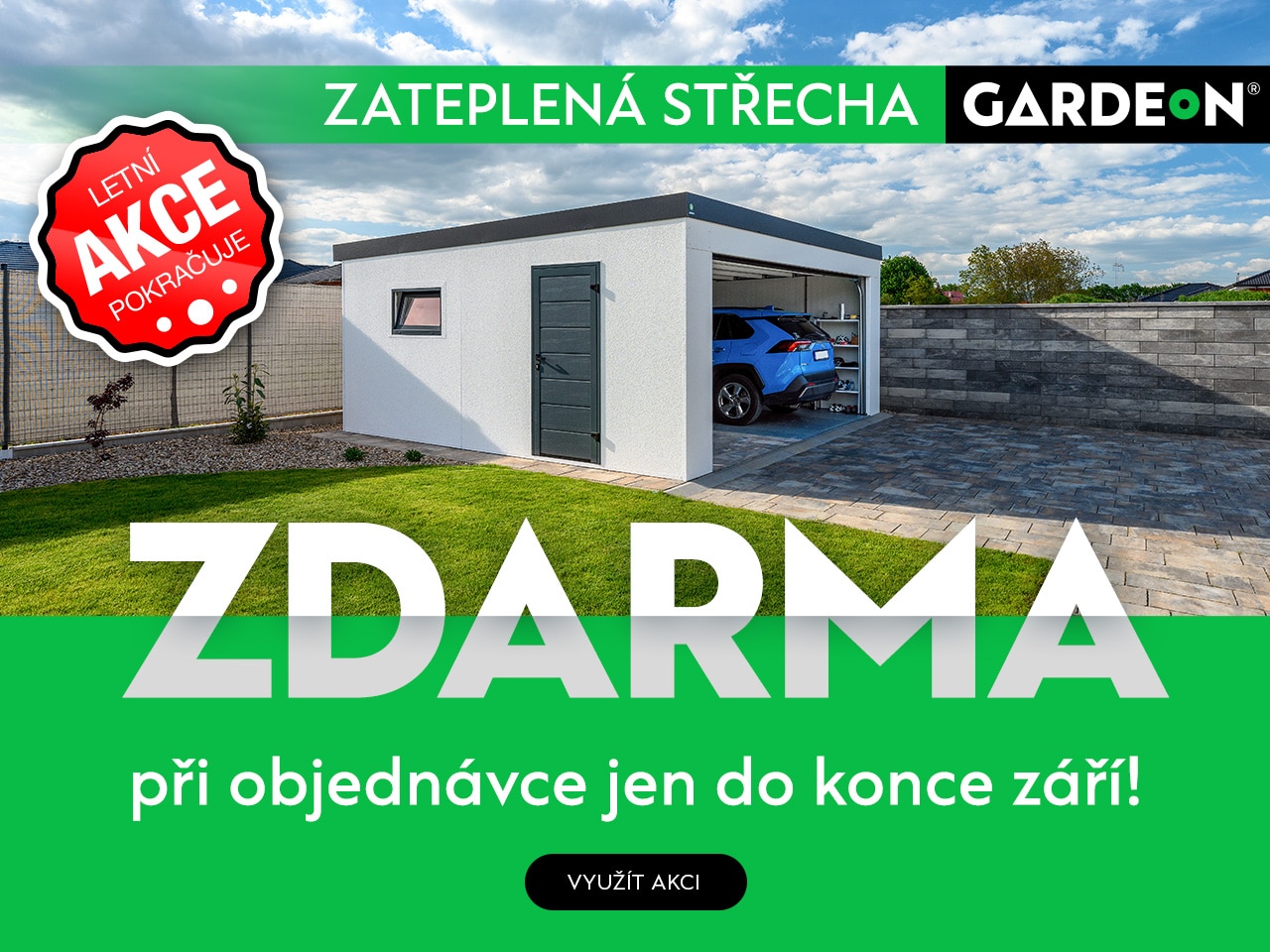 Akcia GARDEON 09/2025 | Zateplená střecha ZDARMA