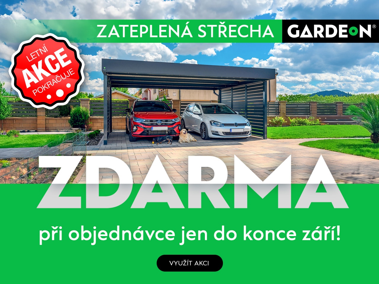 Akcia GARDEON 09/2025 | Zateplená střecha ZDARMA
