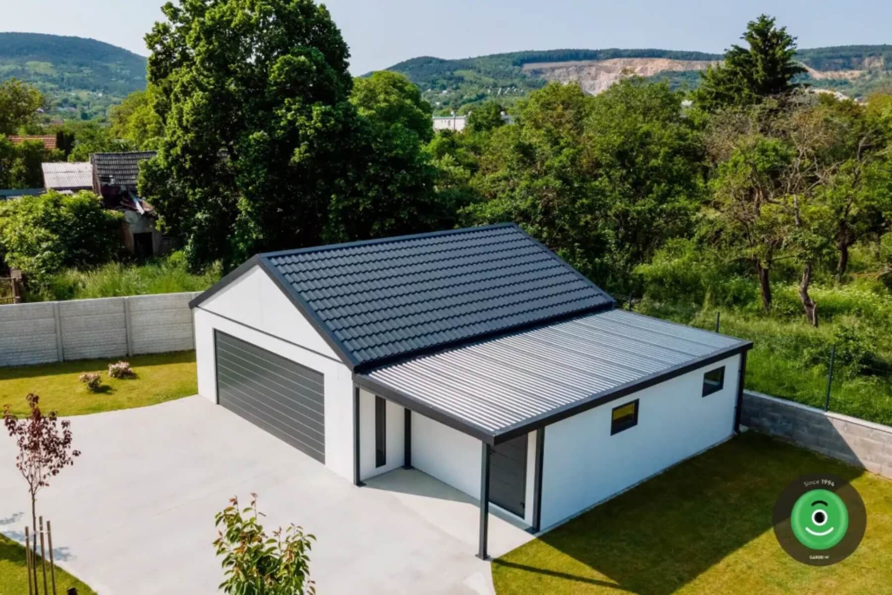 GARDEON dvojgaráž, zahradní domek a přístřešek.